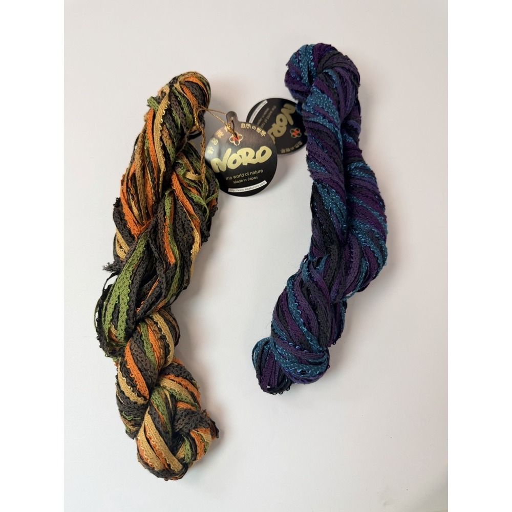 Noro Gisha Rayon, Cotton & Poly Blend Yarn Lot Of 2